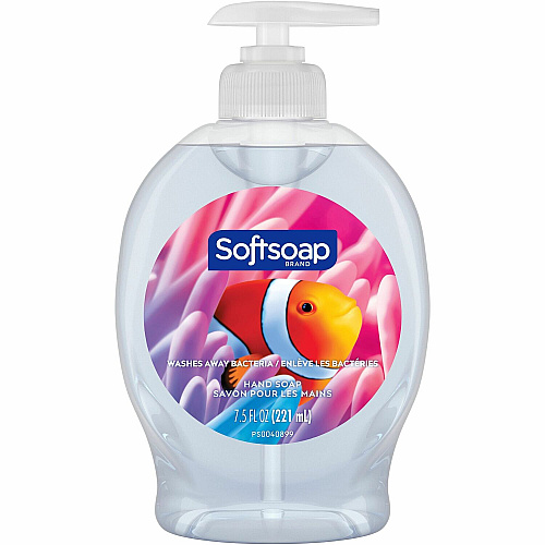 Softsoap Aquarium Hand Soap Fresh Scent Scent - 7.50 fl oz - Soil Remover, Bacteria Remover, Dirt Remover, Kill Germs - Hand, Skin - Moisturizing - Antibacterial - Clear - Rich Lather, Recyclable, Paraben-free, Phthalate-free, pH Balanced, Biod (US04966A)