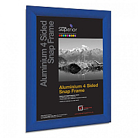 Seco Mitred Snap Frame 8.50" x 11" Frame Size - Rectangle - Durable - Aluminum - Blue - 1 Each (SN8511BLUE)