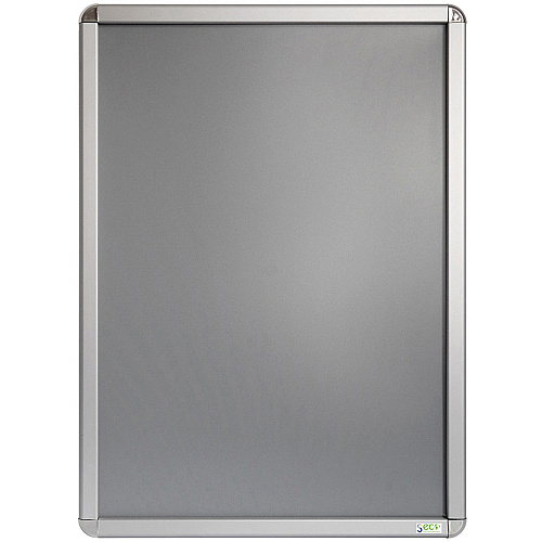 Seco Classic Snap Frame 24" x 36" Frame Size - Rectangle - Black - Dual-sided, Durable - Aluminum - Silver - 1 Each (SN2436ROUND)
