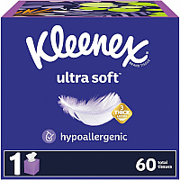 Kleenex Ultra Soft Tissues 3 Ply - WhiteBox - 65/Box - 1 Each (54277)