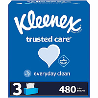 Kleenex trusted care Tissues 2 Ply - 8.40" Width x 8.50" Length - White - 160/Box - 36 / Carton (54303CT)
