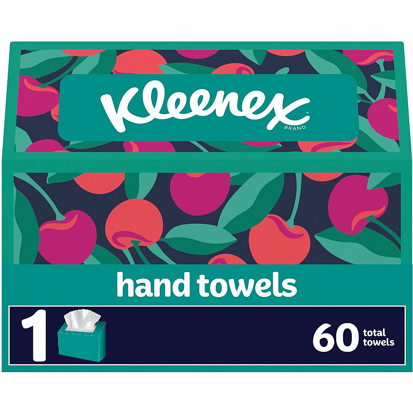 Kleenex Disposable Hand Towels 1 Ply - 8" Width x 9.10" Length - White - Paper/ - 60 / Box (38586)