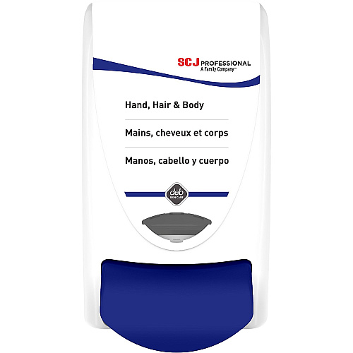 SC Johnson Cleanse Hand, Hair and Body Dispenser Manual - 1.06 quart Capacity - Hygienic, Push Button, Anti-bacterial, Wear Resistant, Site Window, Locking Mechanism - White - 1 Each (SHW1LDS)