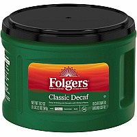 Folgers&reg; Classic Decaf Coffee Medium - 19.2 oz Per Canister - Ground - Classic - Decaffeinated - 1 Each (30406)