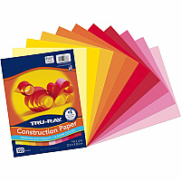 Tru-Ray Construction Paper Construction, Art Project, Craft Project - 9" Width x 12" Length - Orange, Yellow, Electric Orange, Pink, Shocking Pink, Light Yellow, Pumpkin, Gold, Festive Red, Holiday Red - Sulphite - 150 / Pack (P6686)