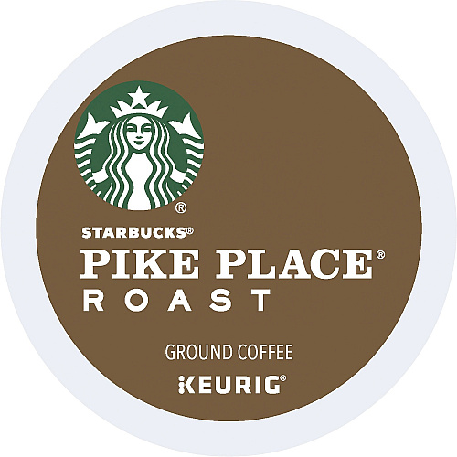 Starbucks&reg; K-Cup Pike Place Roast Coffee Compatible with Keurig Brewer - Medium - K-Cup - Pike Place Roast - 24/Box - 4 / Carton (12434812CT)