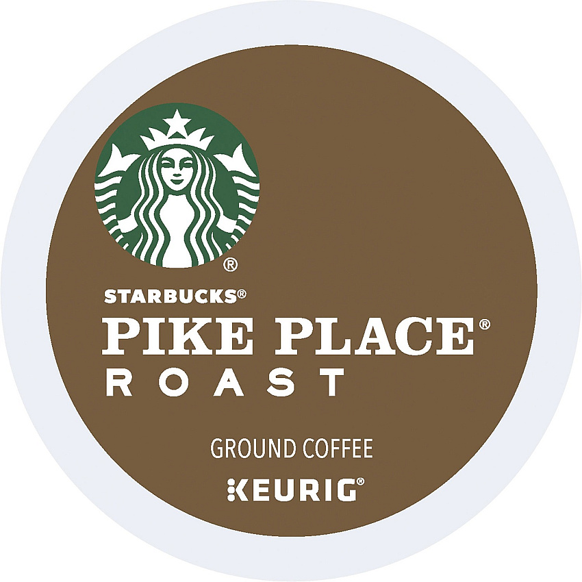 Starbucks&reg; K-Cup Pike Place Roast Coffee Compatible with Keurig Brewer - Medium - K-Cup - Pike Place Roast - 24/Box - 4 / Carton (12434812CT)
