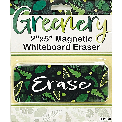 Ashley Magnetic Whiteboard Eraser 2" Width x 5" Length - Magnetic, Durable - Multicolor - Foam, Felt - 1 Each (09980)