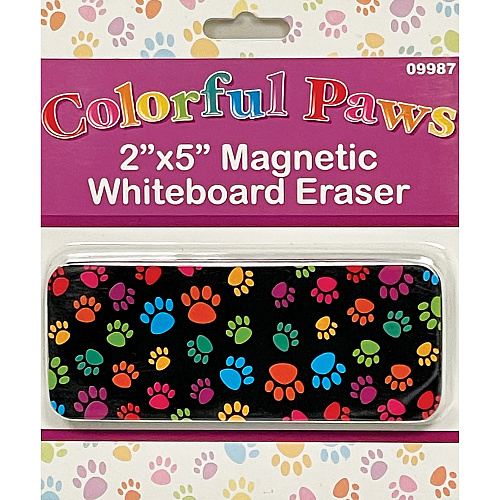 Ashley Magnetic Whiteboard Eraser 2" Width x 5" Length - Magnetic, Durable - Multicolor - Foam, Felt - 1Each (09987)