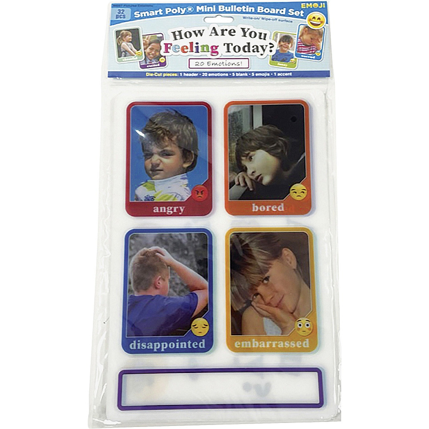 Ashley Smart Poly Picture Emotions Mini Set Skill Learning: Interactive Learning, Emotion, Educational - 1 Each (96007)