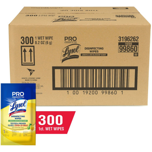 Lysol Professional Individually Wrapped Disinfecting Wipes (99860)