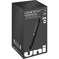 uni-ball uniball&trade; 207 Plus+ Gel Pen 0.7 mm Medium Pen Point - Retractable - Black Ink - Gel-based, Nanofiber Ink - Black Metal Barrel - 36 / Box (70455)
