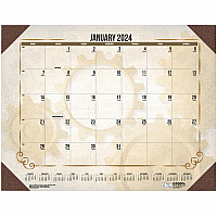 House of Doolittle Vintage Monthly Desk Pad Calendar Julian Dates - Monthly - 12 Month - January - December - 1 Month Single Page Layout - 22