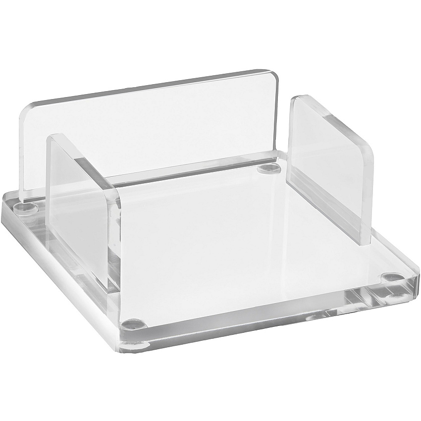 Kantek Acrylic Note Pad Holder Support 3" x 3" Media - 1.5" Height x 3.9" Width x 3.9" Depth - Acrylic - Clear - Non-skid Feet - 1 Each (AD105)