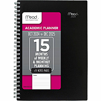 Mead Thicket Monthly Desk Pad Calendar, Compact, 17 3/4" x 11" (CRW42005)