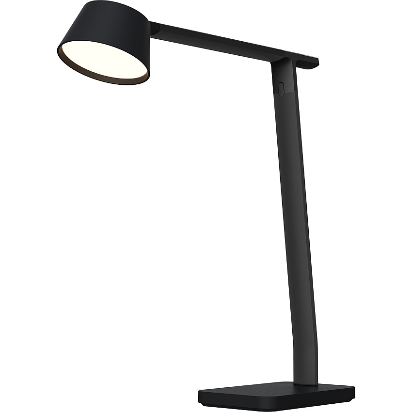 Bostitch Verve Adjustable LED Desk Lamp LED Bulb - Adjustable, Dimmable, Adjustable Brightness, Clock, Durable, USB Charging, Swivel Base, Color Changing Mode - Aluminum - Desk Mountable - Black - for Desk - Alexa Supported (2200USBSMBK)