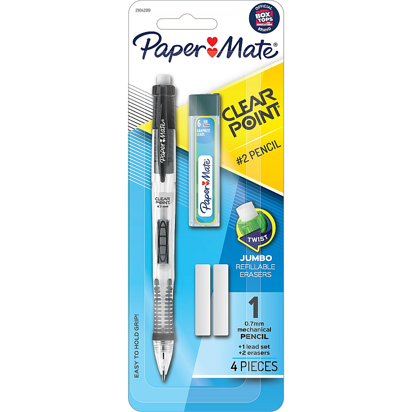 Paper Mate Clearpoint Mechanical Pencils 0.7 mm Lead - Black Barrel - 1 / Pack (2164289)