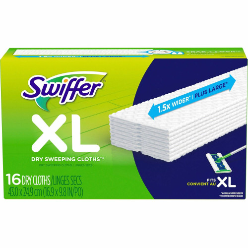 Swiffer Sweeper Dry + Wet XL Sweeping Kit (1 Sweeper, 8 Dry Cloths, 2 Wet  Cloths)