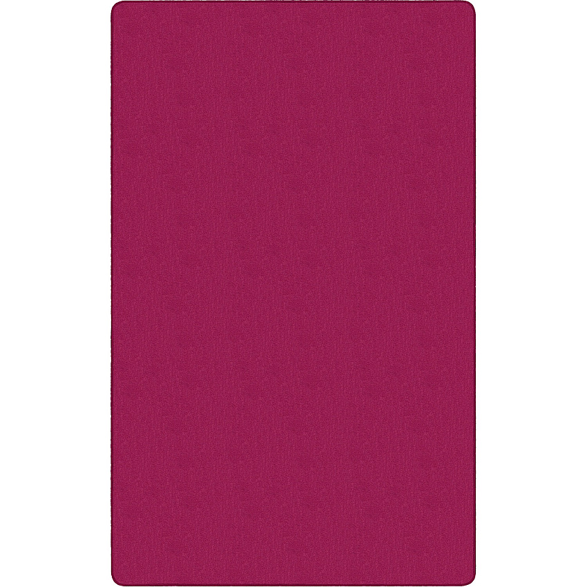 Flagship Carpets Americolors Solid Color Rug Floor Rug - Traditional - 72" Length x 48" Width - Rectangle - Cranberry - Nylon, Yarn - 1 Each (AS22CB)