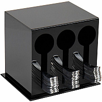 Mind Reader Cutlery Dispenser & Organizer (3CSTORBLK)