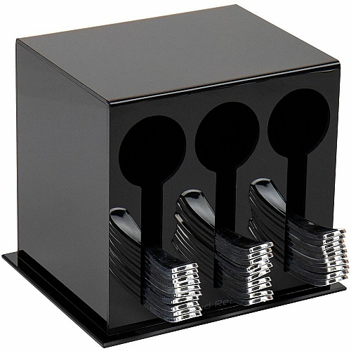Mind Reader Cutlery Dispenser & Organizer (3CSTORBLK)