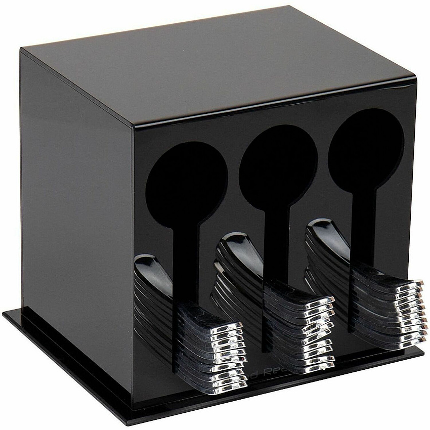 Mind Reader Cutlery Dispenser & Organizer (3CSTORBLK)