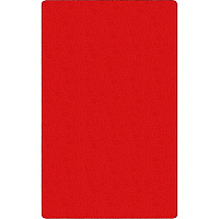 Flagship Carpets Americolors Solid Color Rug Floor Rug - Traditional - 72" Length x 48" Width - Rectangle - Rowdy Red - Nylon, Yarn - 1 Each (AS22RR)