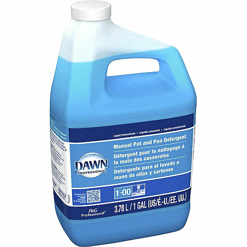 Dawn&reg; Manual Pot & Pan Dish Soap, Original Scent, 4 Gallons Concentrate Liquid - 128 fl oz (4 quart) - Original Scent - 4 / Carton - Blue (PGC57446)