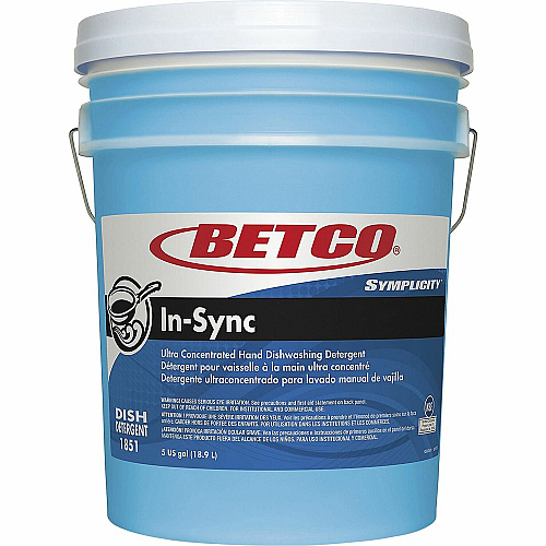 Symplicity In-Sync Dishwashing Liquid 640 fl oz (20 quart) - 7.5 to 8.5 pH - Fresh Ozonic Scent - Film-free - Blue - 1 Each (18510500)
