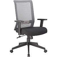 Boss Mesh Task Chair 5-star Base - Gray, Black - Mesh - Armrest - 1 Each (B6566GYBK)