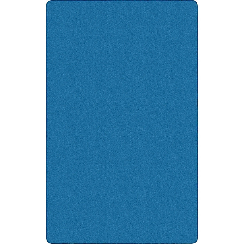 Flagship Carpets Americolors Solid Color Rug Floor Rug - Traditional - 72" Length x 48" Width - Rectangle - Blue Bird - Nylon, Yarn - 1 Each (AS22BB)
