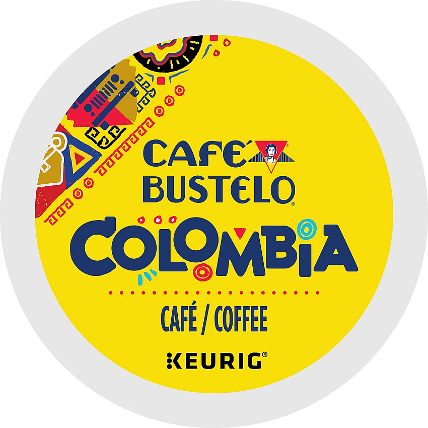 Cafe Bustelo Caf&eacute; Bustelo&reg; K-Cup Colombia Coffee Compatible with Keurig Brewer - Medium - K-Cup - Columbian - 24 / Box (1243)
