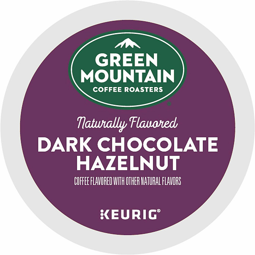 Green Mountain Coffee Roasters&reg; K-Cup Dark Chocolate Hazelnut Coffee Compatible with K-Cup Brewer, Keurig Brewer - Medium - 24 / Box (9140)