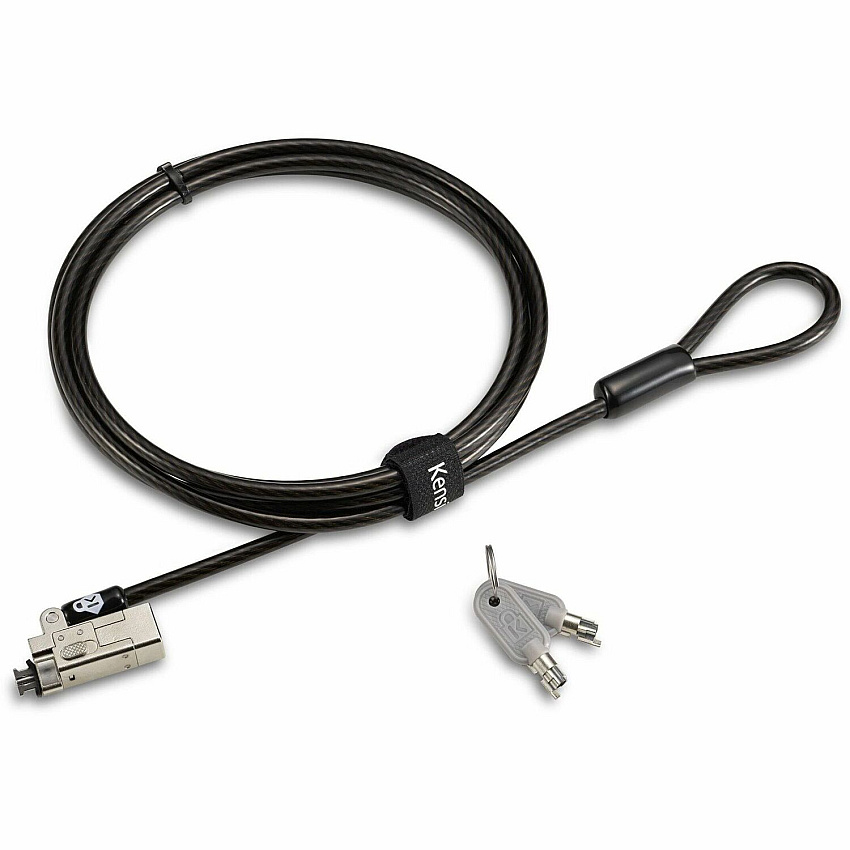 Kensington Slim NanoSaver 2.0 Keyed Laptop Lock 5.91 ft Cable - Keyed Lock - Carbon Steel - For Notebook (65021)