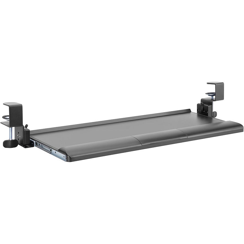 Kantek Clamp Mount for Keyboard - Black Metal - 1 Each (KT175)