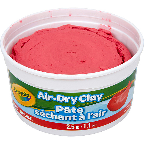 Crayola Air-Dry Clay Art, Classroom, Art Room - Red - 1 Each (575138)