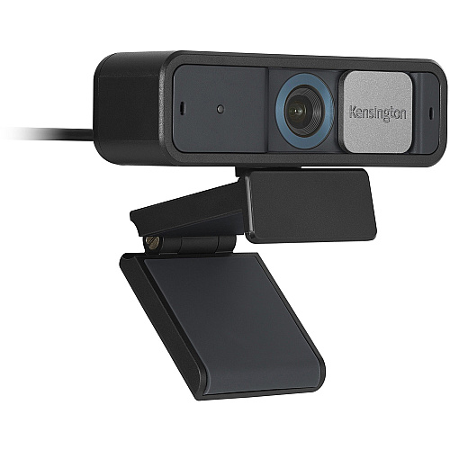 Kensington W2050 Webcam - 30 fps - Black - USB Type C - 1 Pack(s) 1920 x 1080 Video - Auto-focus - 360&deg; Angle - 2x Digital Zoom - Microphone - For Notebook, Computer (81176)