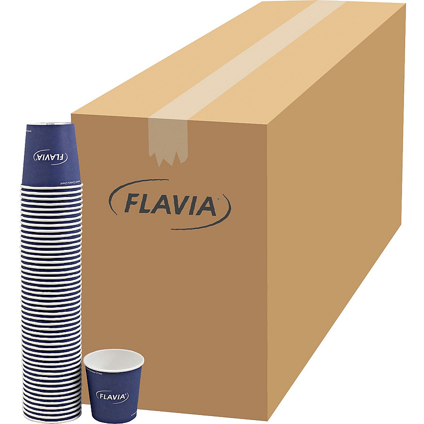 Flavia 10 oz Hot Beverage Paper Cups 10 fl oz - Blue - Paper - Beverage, Hot Drink - 1000 / Carton (25200018)