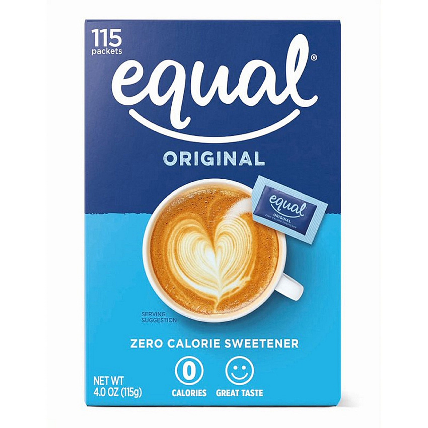 Equal Original Sweetener Packets 0.035 oz (1 g)/ - 115 / Box (10931)