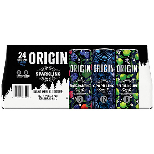 Arrowhead Sparkling Water Variety Pack Ready-to-Drink - 12 fl oz (355 mL) - Natural - 24 / Carton (12509378)