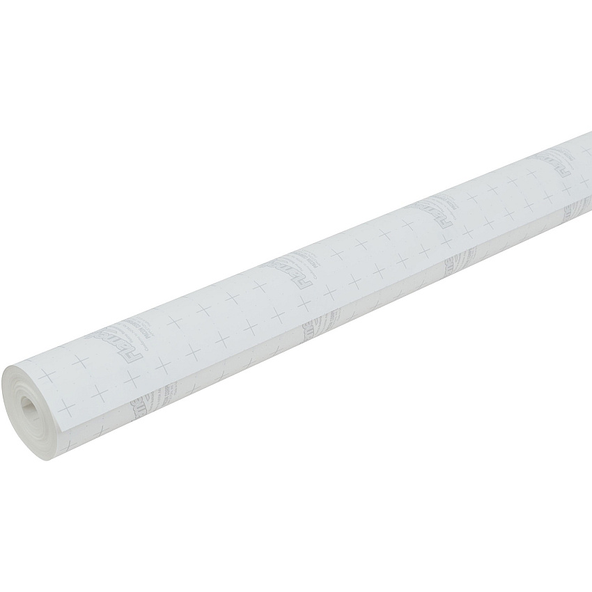 Flameless Flame-Retardant Paper Classroom, Office, Mural, Banner, Bulletin Board - 48" Width x 100 ft Length - 1 Roll - Frost White (P0052041)
