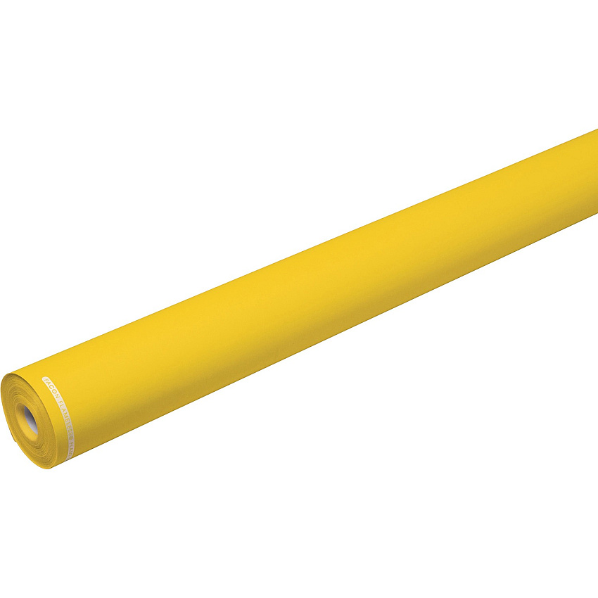 Flameless Flame-Retardant Paper Classroom, Office, Mural, Banner, Bulletin Board - 48" Width x 100 ft Length - Sunrise Yellow - 1 Roll (P0052051)