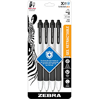 Zebra SARASA dry X20+ Retractable Gel Pen 0.7 mm Medium Pen Point - Retractable - Black Ink - Gel-based - Plastic Barrel - 4 / Pack (41614)