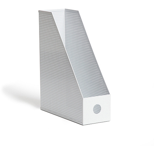 U Brands Perforated Magazine Holder White - Metal - 1 Each (5716U0106)