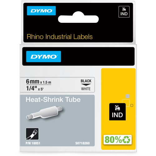 Dymo Rhino Heat Shrink Tube Labels (18051EA)