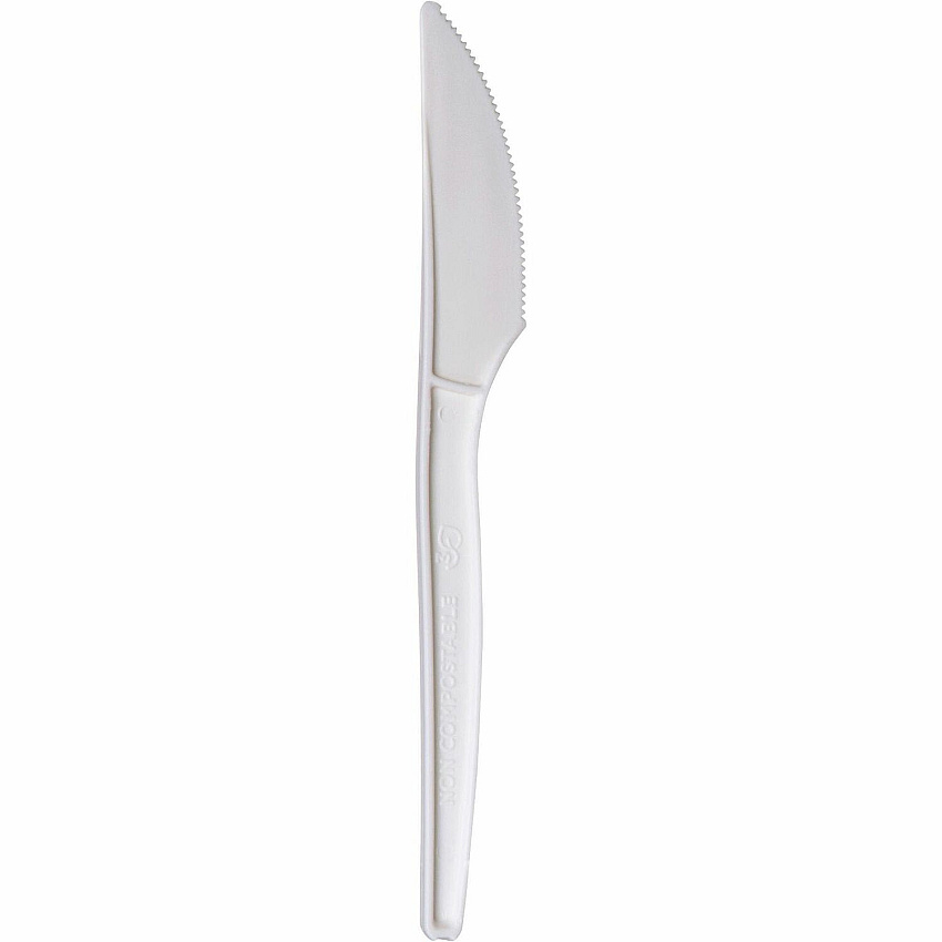 WNA 7" Plant Starch Knives 50 / Pack - 20/Pack - Knife - Breakroom - Beige (EPS001CT)