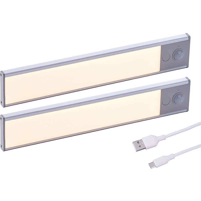 Black & Decker Rechargeable Under Cabinet Lighting Kit Silver - 1 Each (LEDUC92REC)