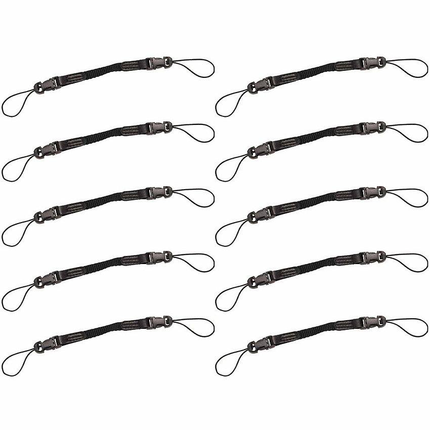 Ergodyne 3136 Scanner Adapter Straps Loop Attachment - Black - Polyester - 10 / Pack (19169)