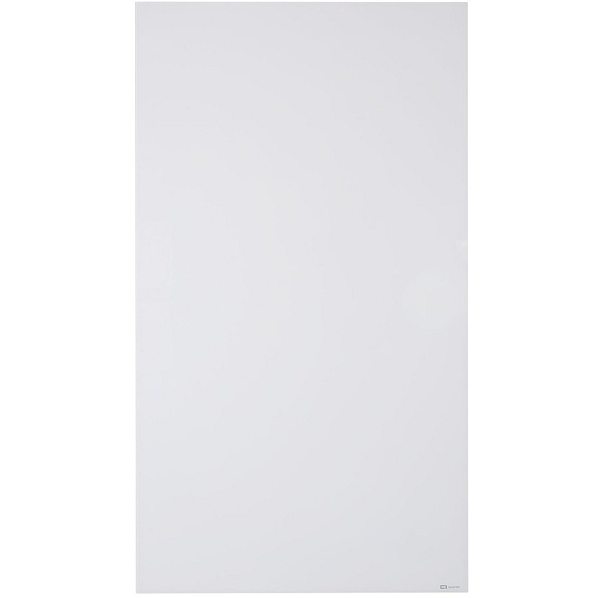 Quartet InvisaMount Vertical Glass Dry-Erase Board - 48x85 85" (7.1 ft) Width x 48" (4 ft) Height - White Glass Surface - Rectangle - Vertical - Magnetic - 1 Each (Q014885IMW)