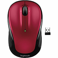 Logitech M325S Mouse Wireless - Red - 1 Each (910006830)